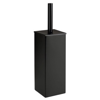 Toilet Brush Toilet Brush Holder, Square, Matte Black Gedy 4433-14